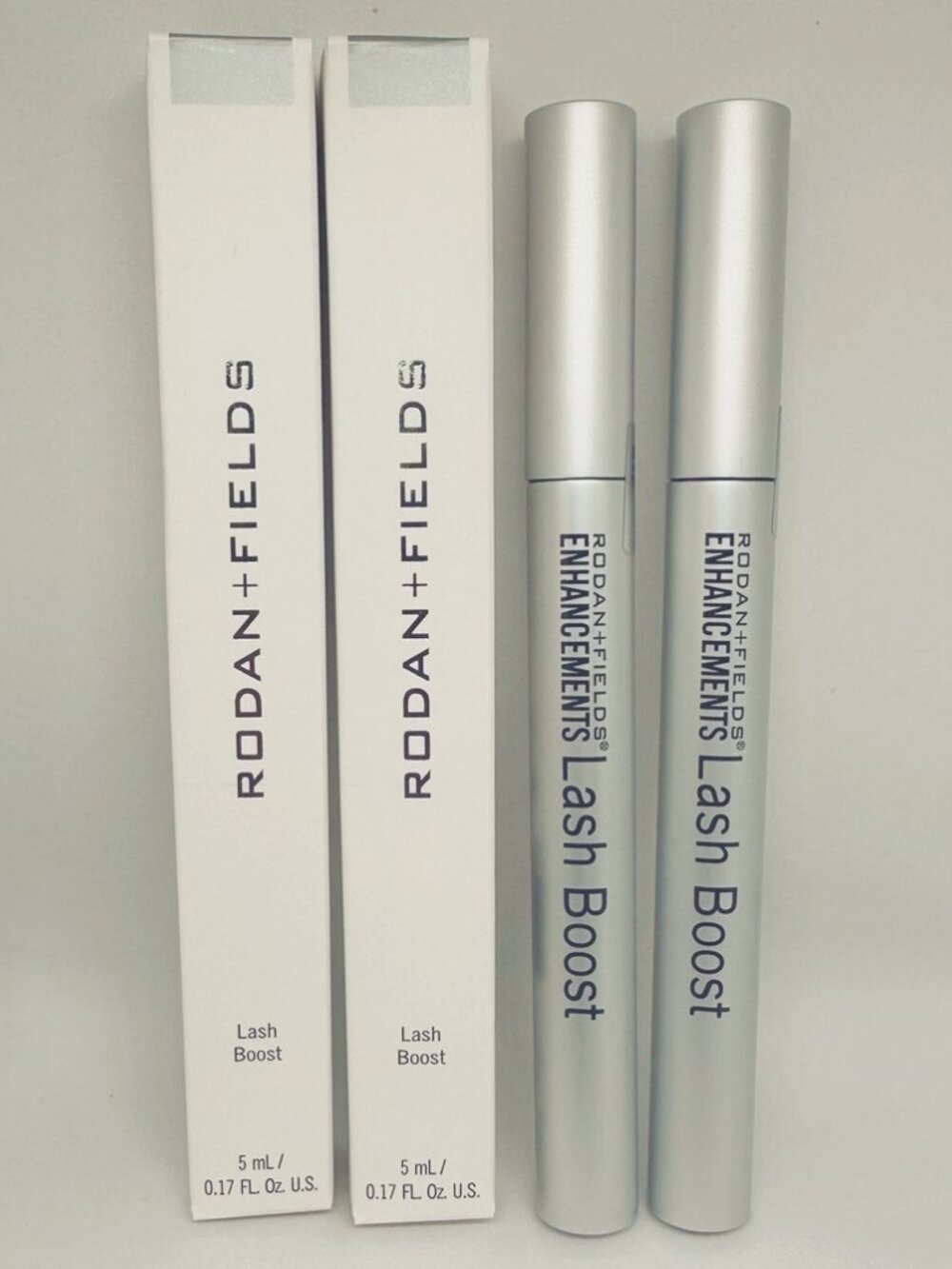 New Box Rodan + Fields Lash BOOST Eyelash Growth Serum 0.17 fl oz/5 ml-2-PACK